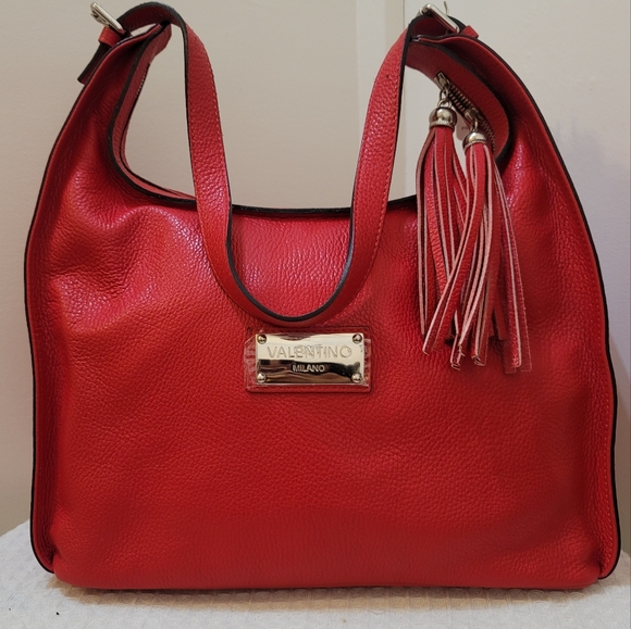Red handbag genuine leather - Picture 15 of 16